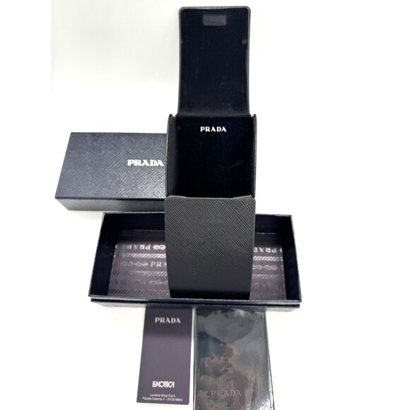 Prada Eyeglasses or Sunglasses Case Oversized With Original Box Black - Picture 1 of 7